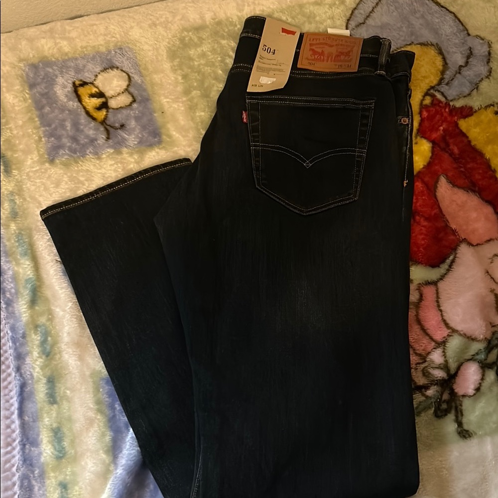 Levi's 504 Black Jeans